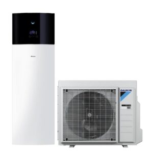 DAIKIN šilumos siurblys oro-vandens 9,37kW EHVH08S23E9W+ ERGA08EVH7 su 230 l. boileriu